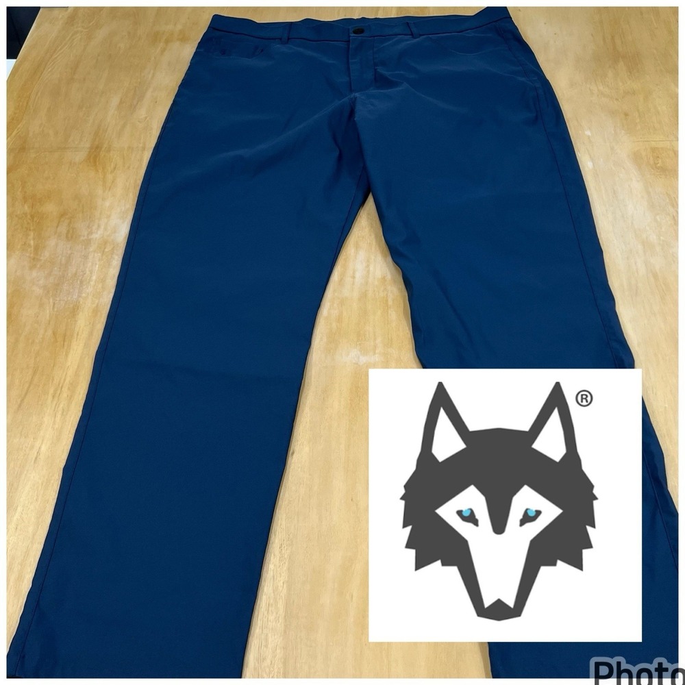 Greyson Amagansett Chino Golf Pants Men 40x32 Slim Fit Straight Leg Navy Stretch